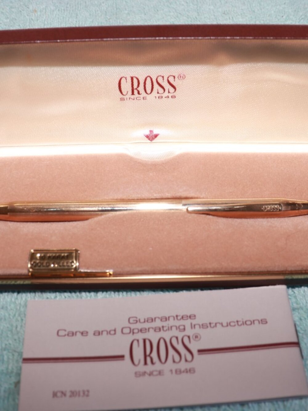 Vintage CROSS 10K Gold Filled Pen With Original Case and Original Booklet!